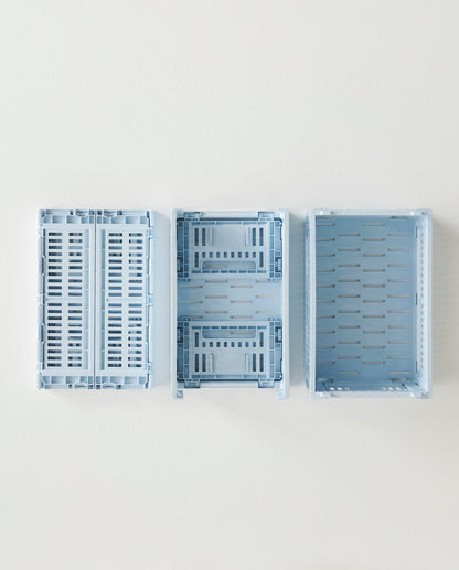 Colour Crate, S, recycled plastic, soft blue