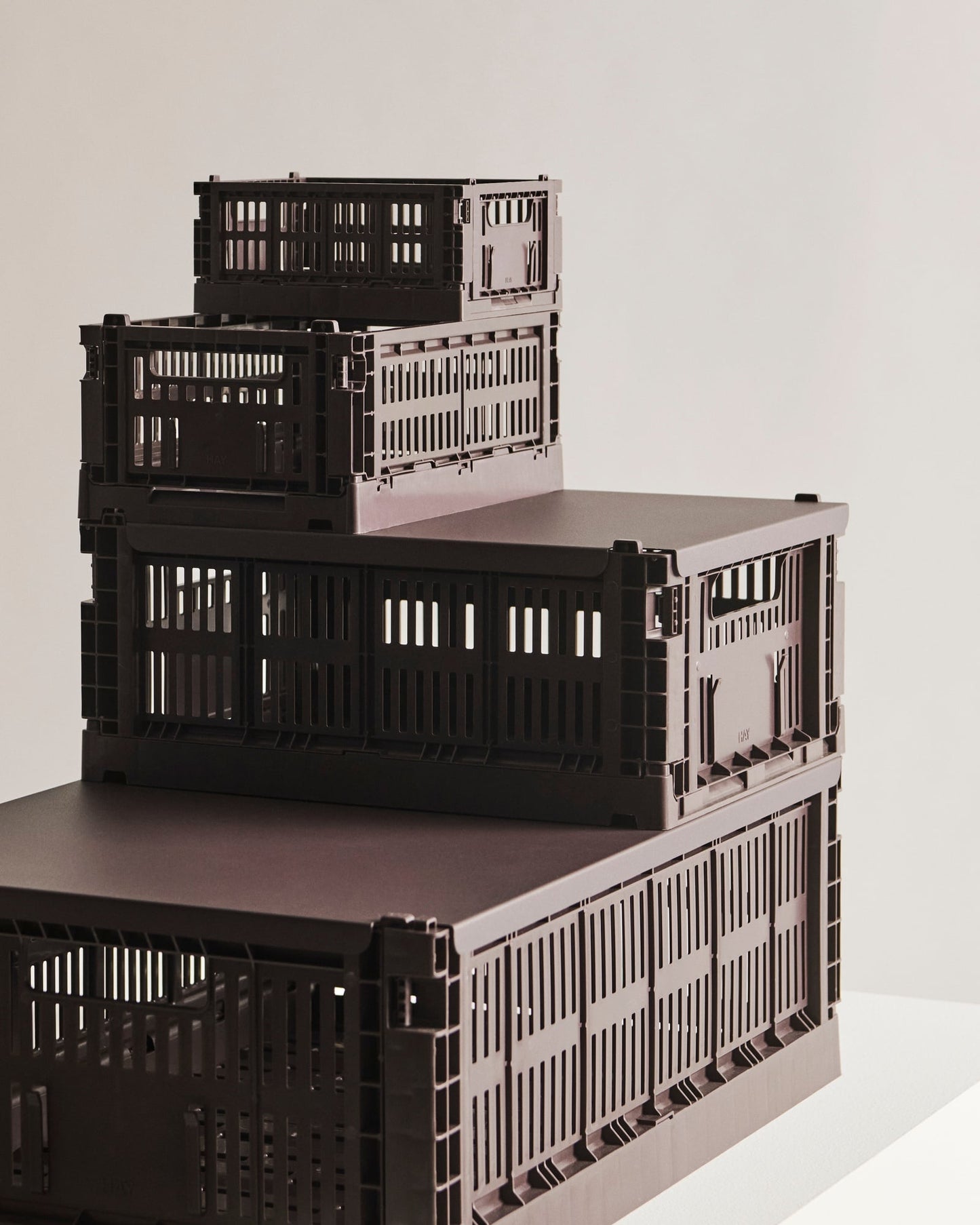 Colour Crate, L, recycled plastic, bordeaux