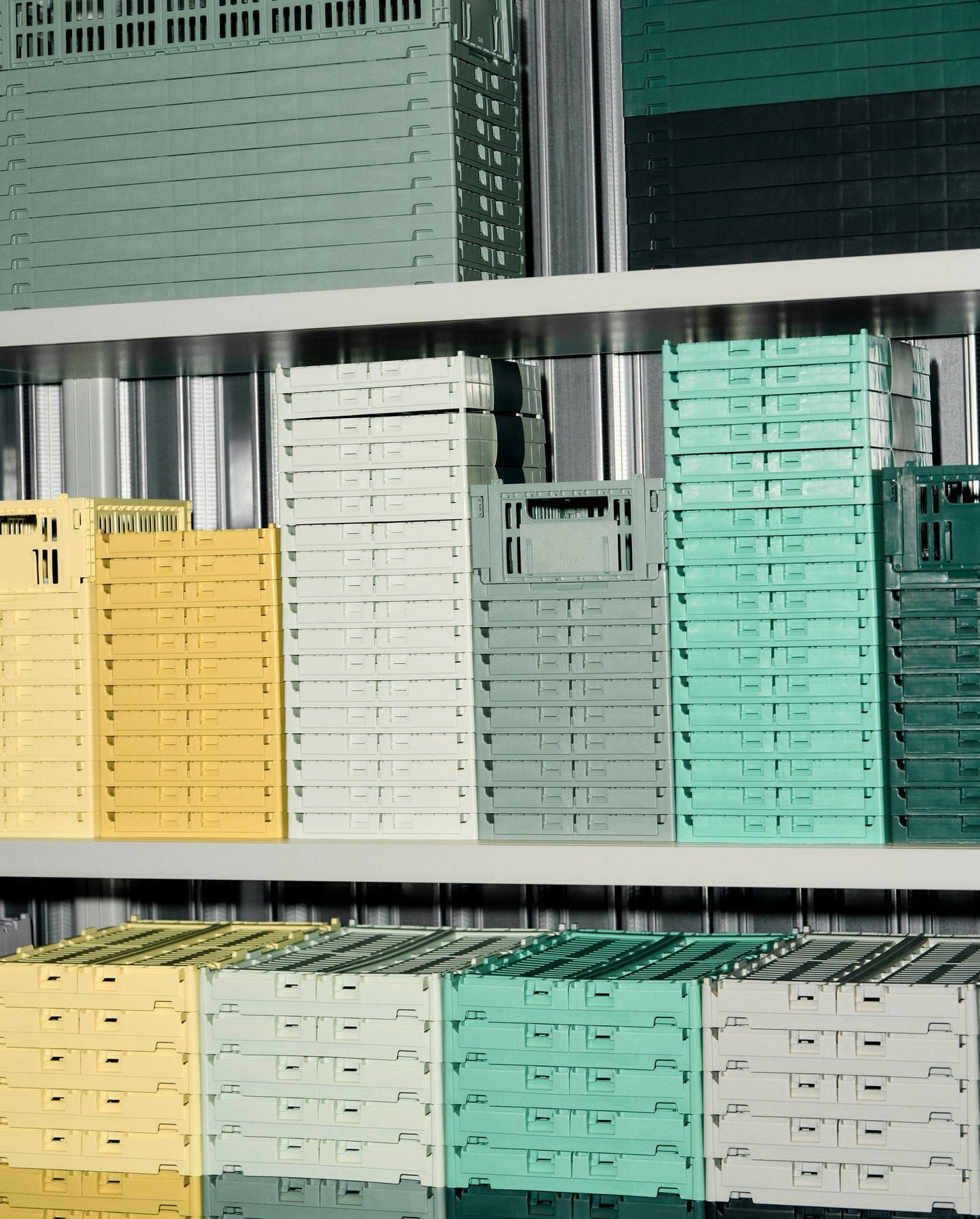 Colour Crate, S, recycled plastic, dark green