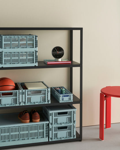 Colour Crate Mini, Oblong, recycled plastic, dusty blue