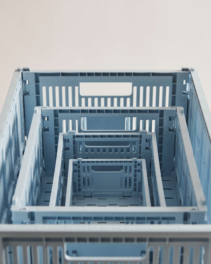 Colour Crate, M, recycled plastic, soft blue