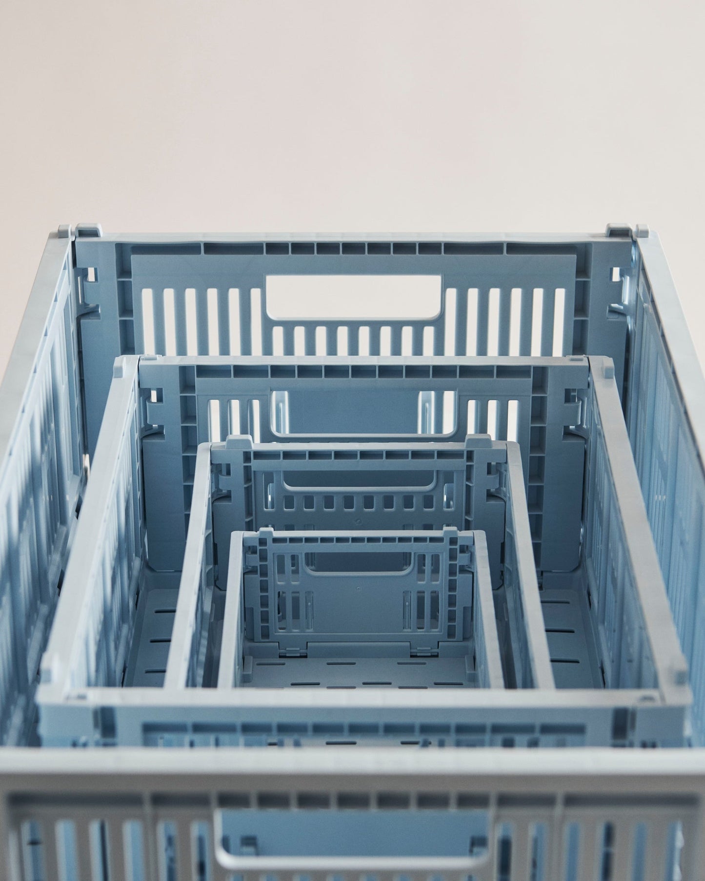 Colour Crate, M, recycled plastic, soft blue