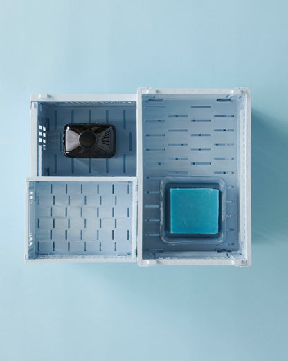 Colour Crate, M, recycled plastic, soft blue