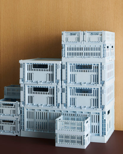 Colour Crate, M, recycled plastic, soft blue