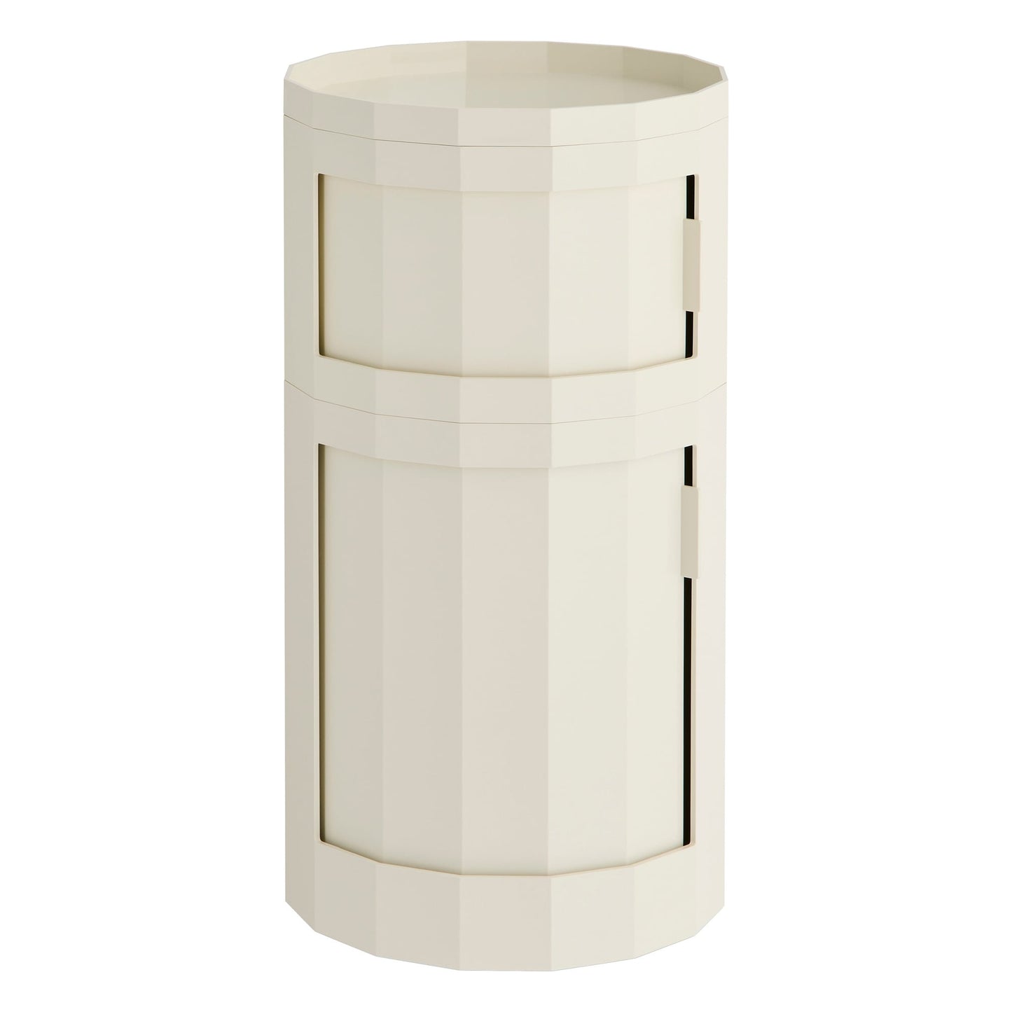 Facet cabinet 110, incl. feet and castors, eggshell
