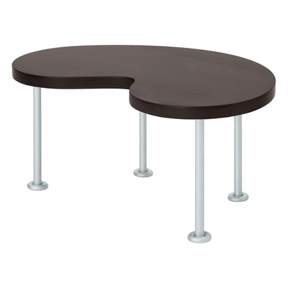 Worm coffee table, small, brown - steel