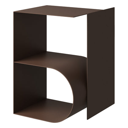 Glyph Beta side table, chocolate brown
