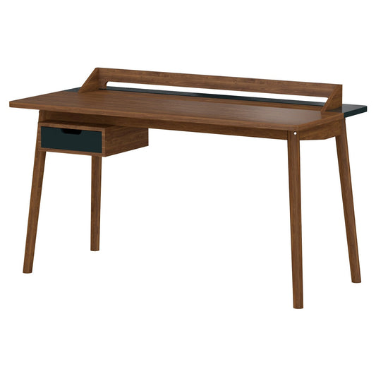 Honore desk, walnut - slate grey