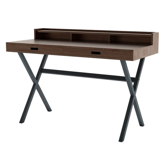 Hyppolite desk, walnut - slate grey
