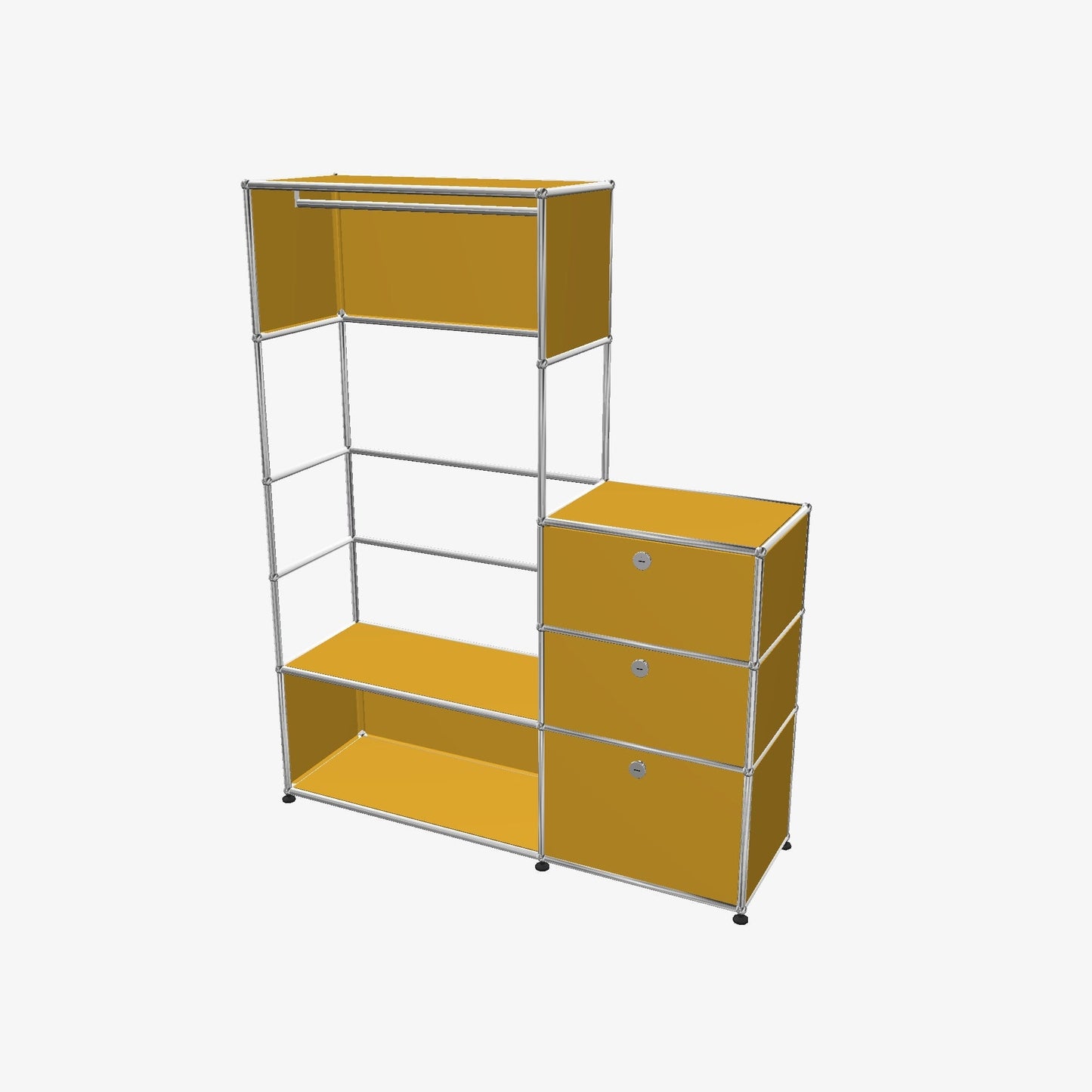 2x5 Mobile Wardrobe [W(750+500)XD350XH(350+250+250+350+350)]