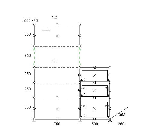 2x5 Mobile Wardrobe [W(750+500)XD350XH(350+250+250+350+350)]