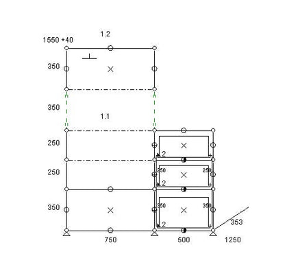 2x5 Mobile Wardrobe [W(750+500)XD350XH(350+250+250+350+350)]
