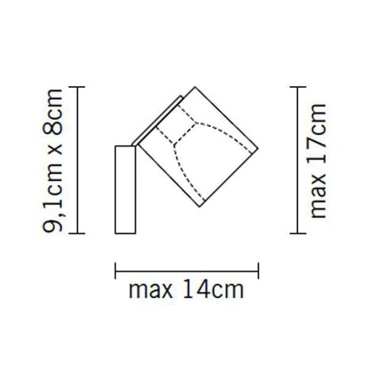 Fabbian Ice Cube Classic Wall & Ceiling Light Clear