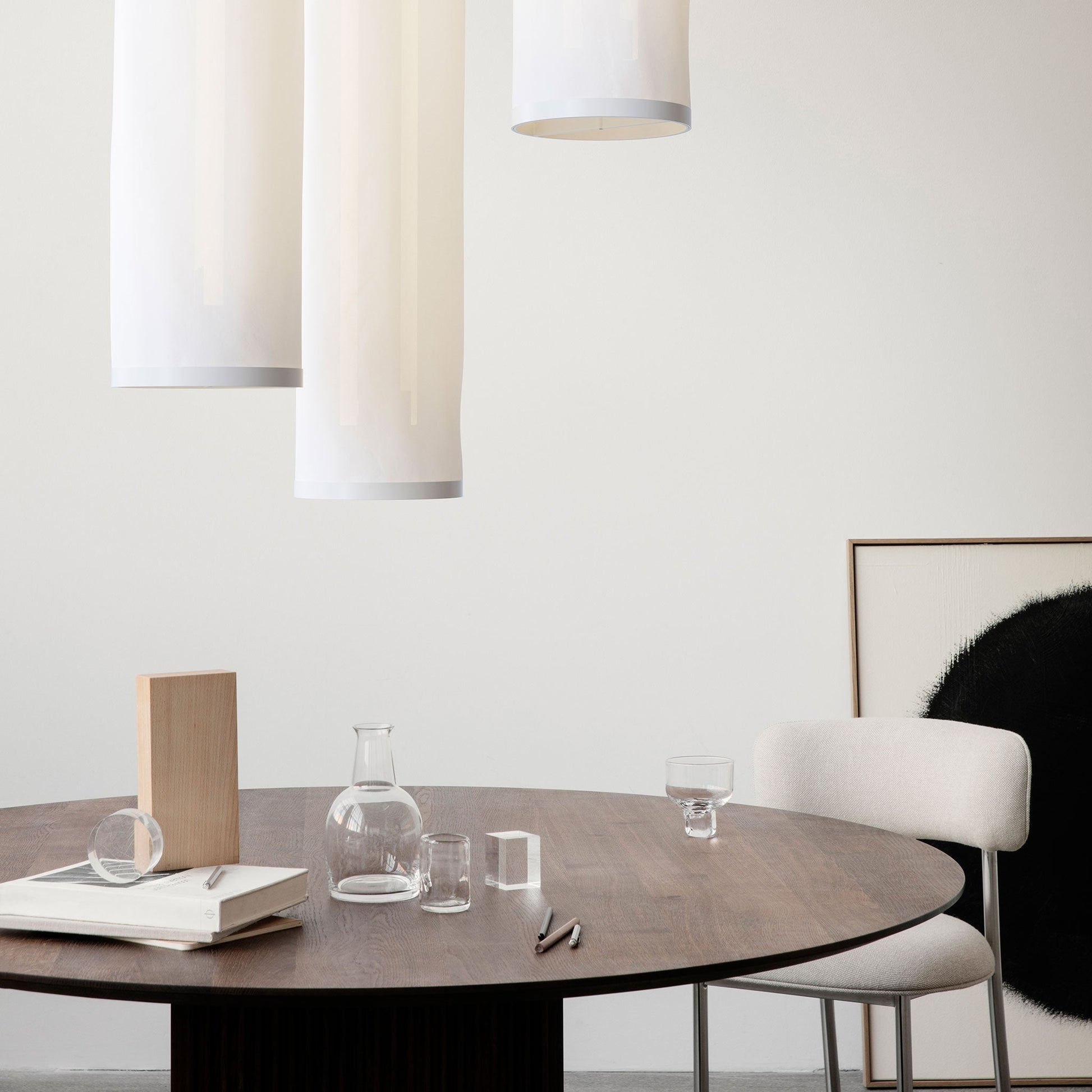 Suspension Lamp Isol 45/126 by Astep #Cream