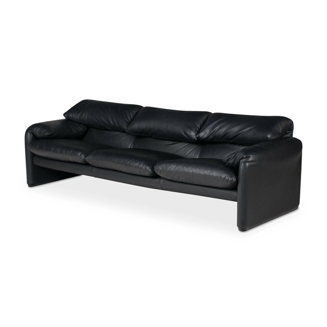 [Overseas Stock - 3 Month Lead Time] Maralunga - 3-Seater Leather Sofa
