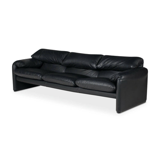 [Overseas Stock - 3 Month Lead Time] Maralunga - 3-Seater Leather Sofa