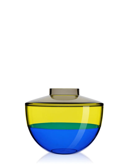 Shibuya Vase by Kartell #GREY/YELLOW/BLUE