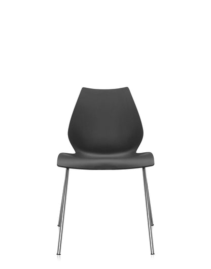 Maui Chair by Kartell #CHARCOAL/CHROME STEEL/