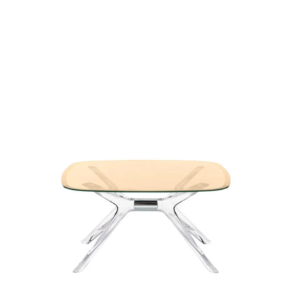 Blast Square Coffee Table by Kartell #BRONZE / CRYSTAL CHROME DETAIL