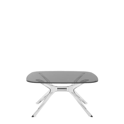 Blast Square Coffee Table by Kartell #GREY / CRYSTAL CHROME DETAIL