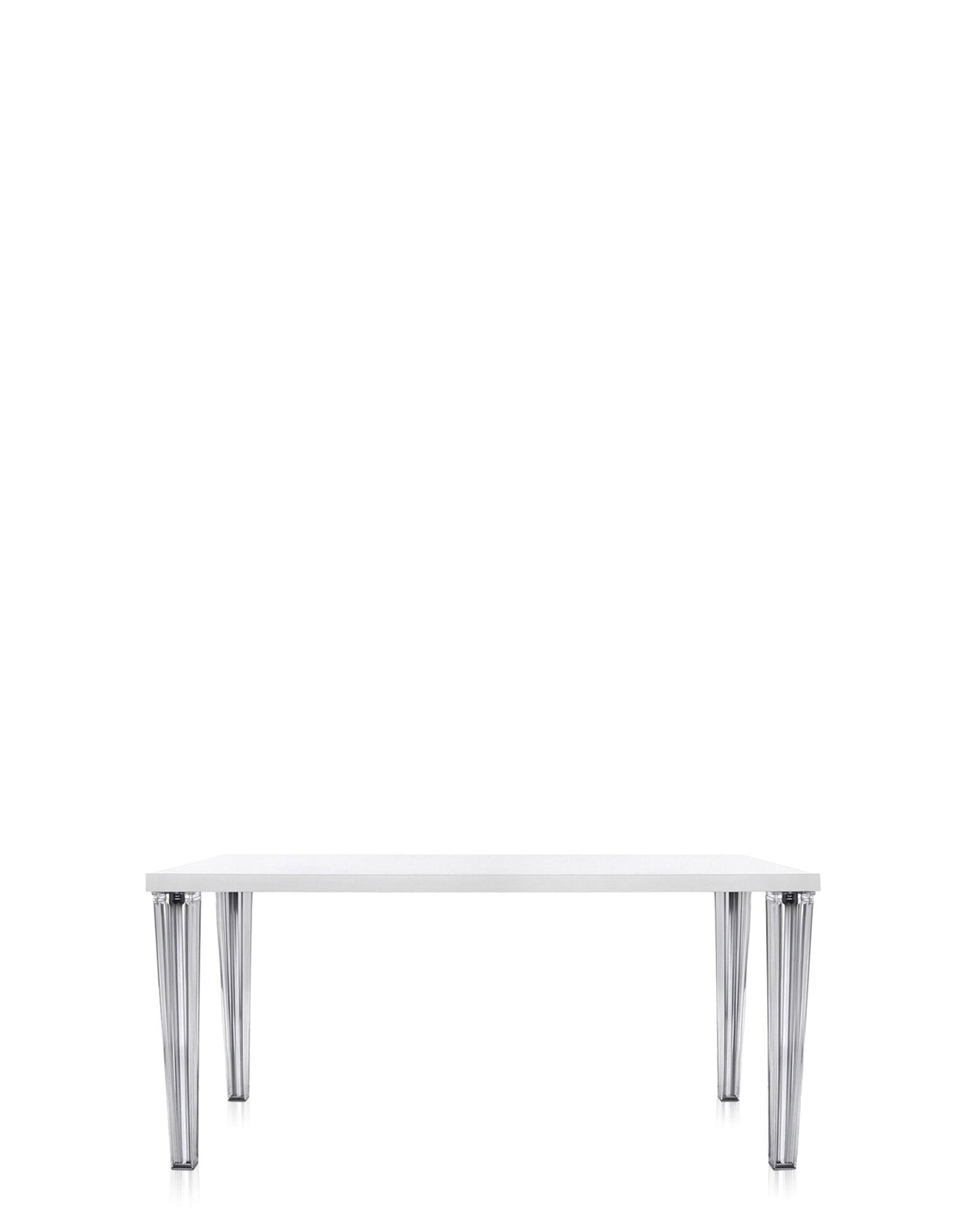 Top Top Glass Table by Kartell #WHITE/160x80 cm/