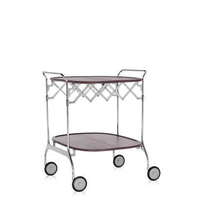 Gastone Trolley by Kartell #PLUM / CHROME