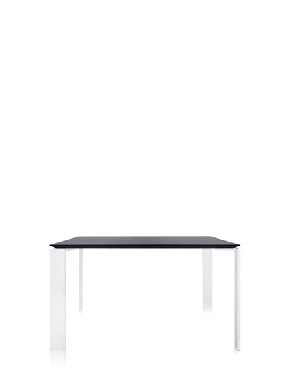 Four Soft Touch Square Desk by Kartell #BLACK/WHITE/