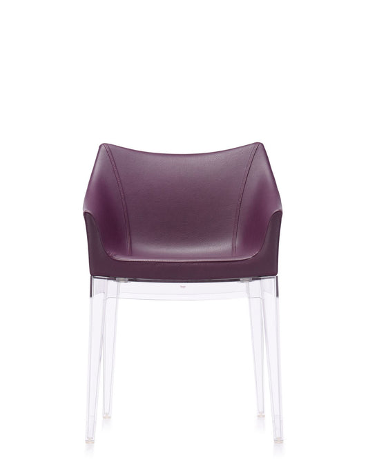 Madame Armchair by Kartell #ECOPELLE/BORDEAUX/TRANSPARENT