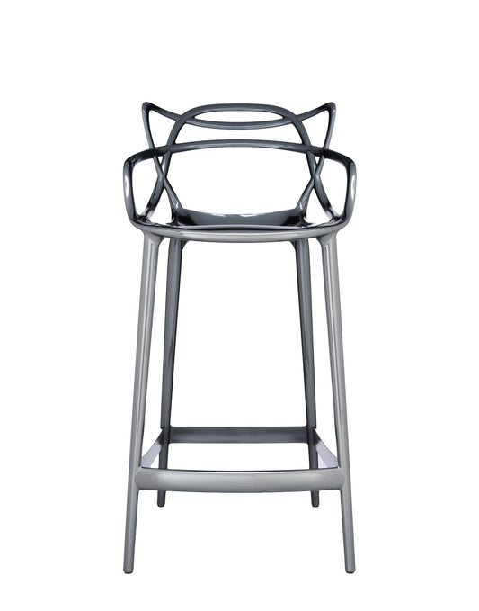 Masters Bar Stool by Kartell #TITANIUM/65 cm/
