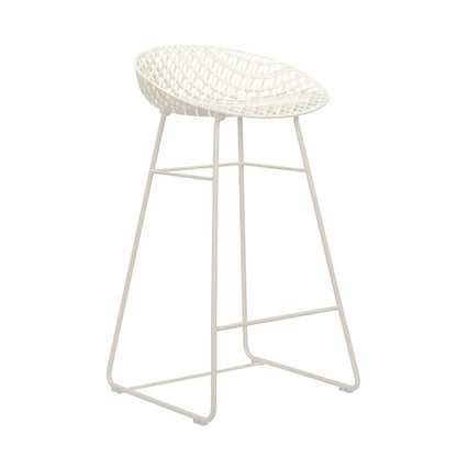 Smatrik Bar Stool by Kartell #WHITE/WHITE