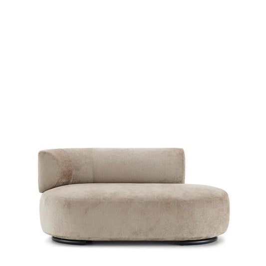 K-Wait Dormeuse Sofa by Kartell #CHENILLE / BEIGE / LEFT