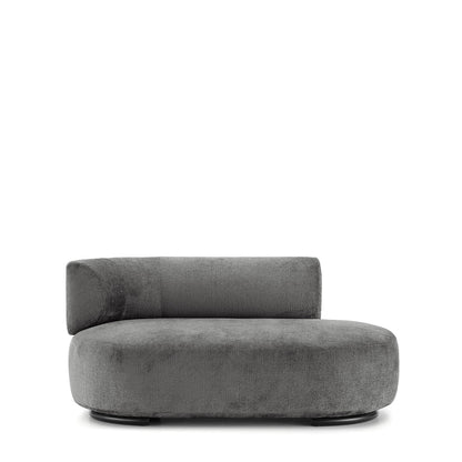 K-Wait Dormeuse Sofa by Kartell #CHENILLE / GREY / LEFT