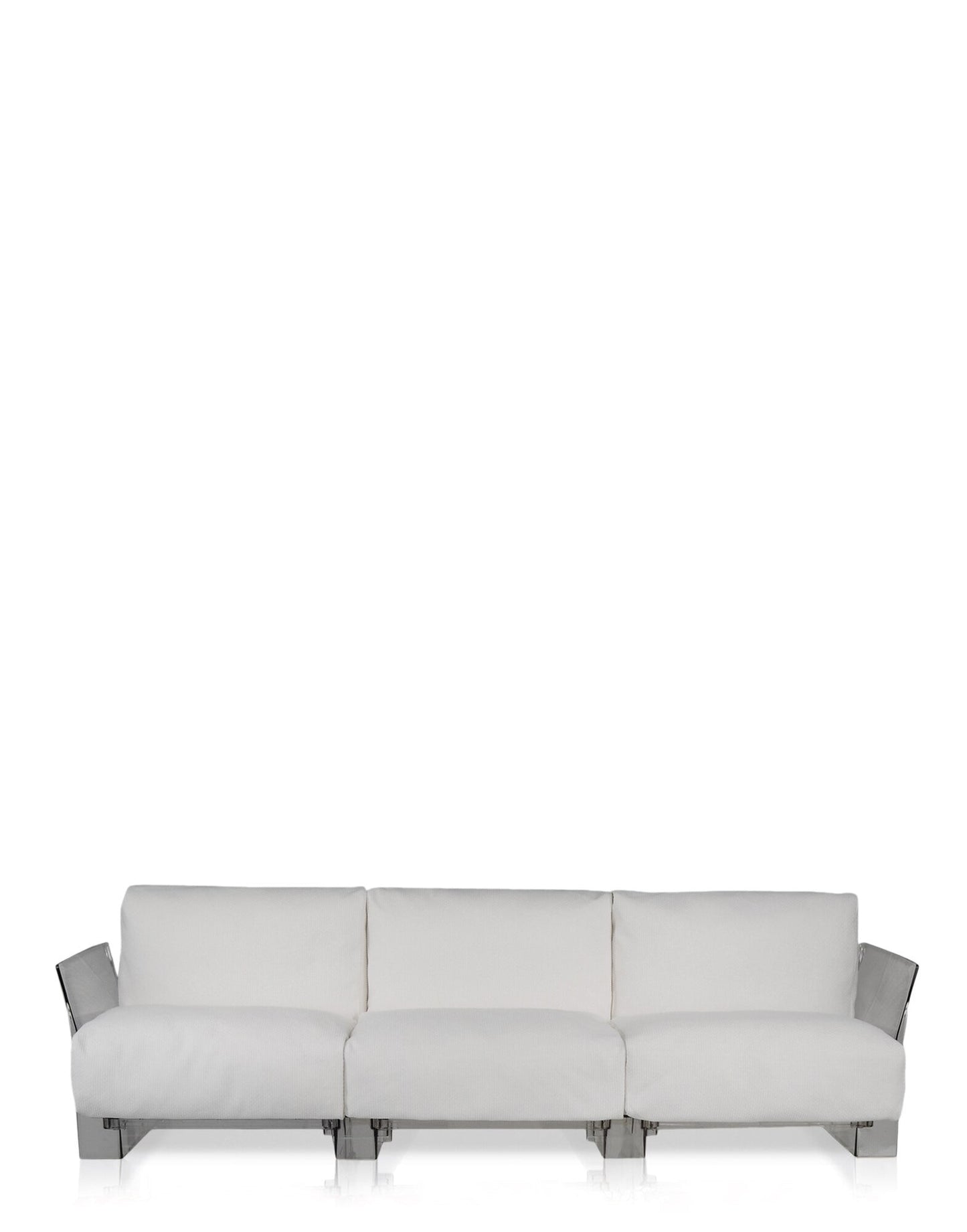 Pop Outdoor Three-Seater Sofa by Kartell #IKON WHITE