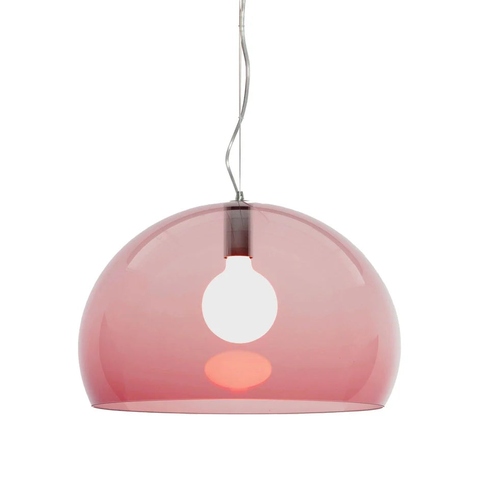 Fl/Y Pendant Lamp by Kartell #TRANSPARENT/BORDEAUX