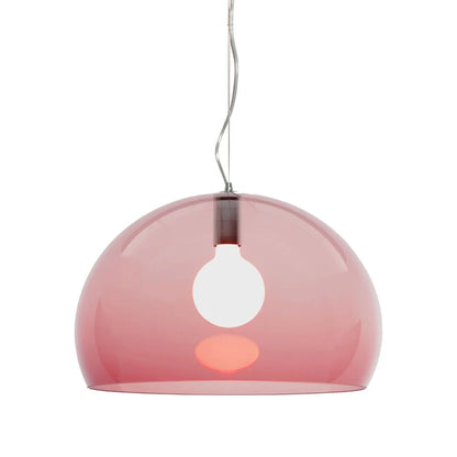Fl/Y Pendant Lamp by Kartell #TRANSPARENT/BORDEAUX