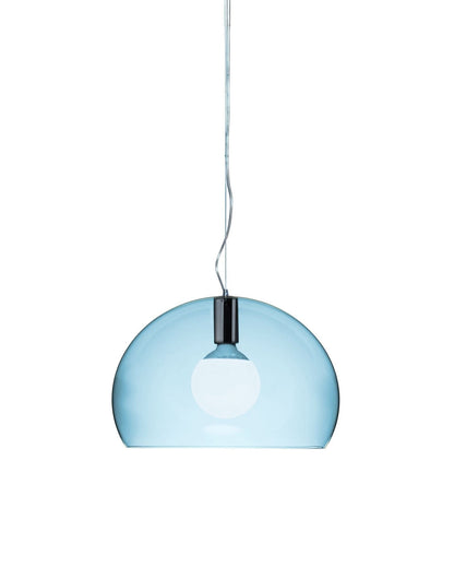 Small FL/Y Pendant Lamp by Kartell #TRANSPARENT/LIGHT BLUE/