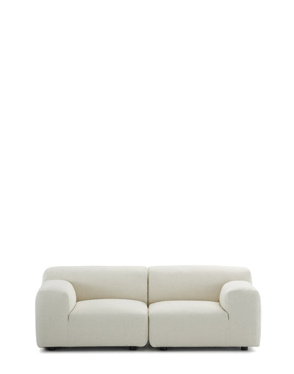 Plastics Duo Two-Seater Sofa Orsetto by Kartell #WHITE/NOT FLAMEPROOF/