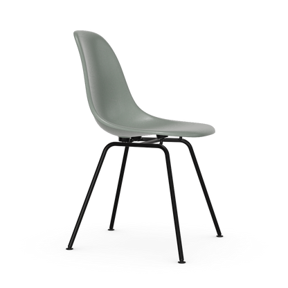 Eames Fiberglass Side Chair Dsx (Without Upholstery) by Vitra #powder-coated basic dark / Eames sea foam green