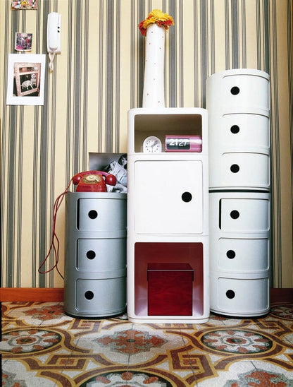 Componibili storage unit, 3 modules, silver