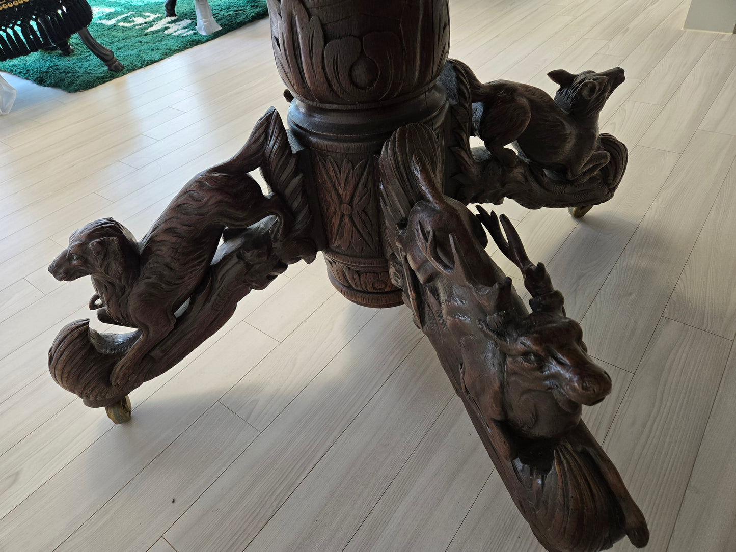 [Domestic Stock] (Vintage) French Oak Hunt Table