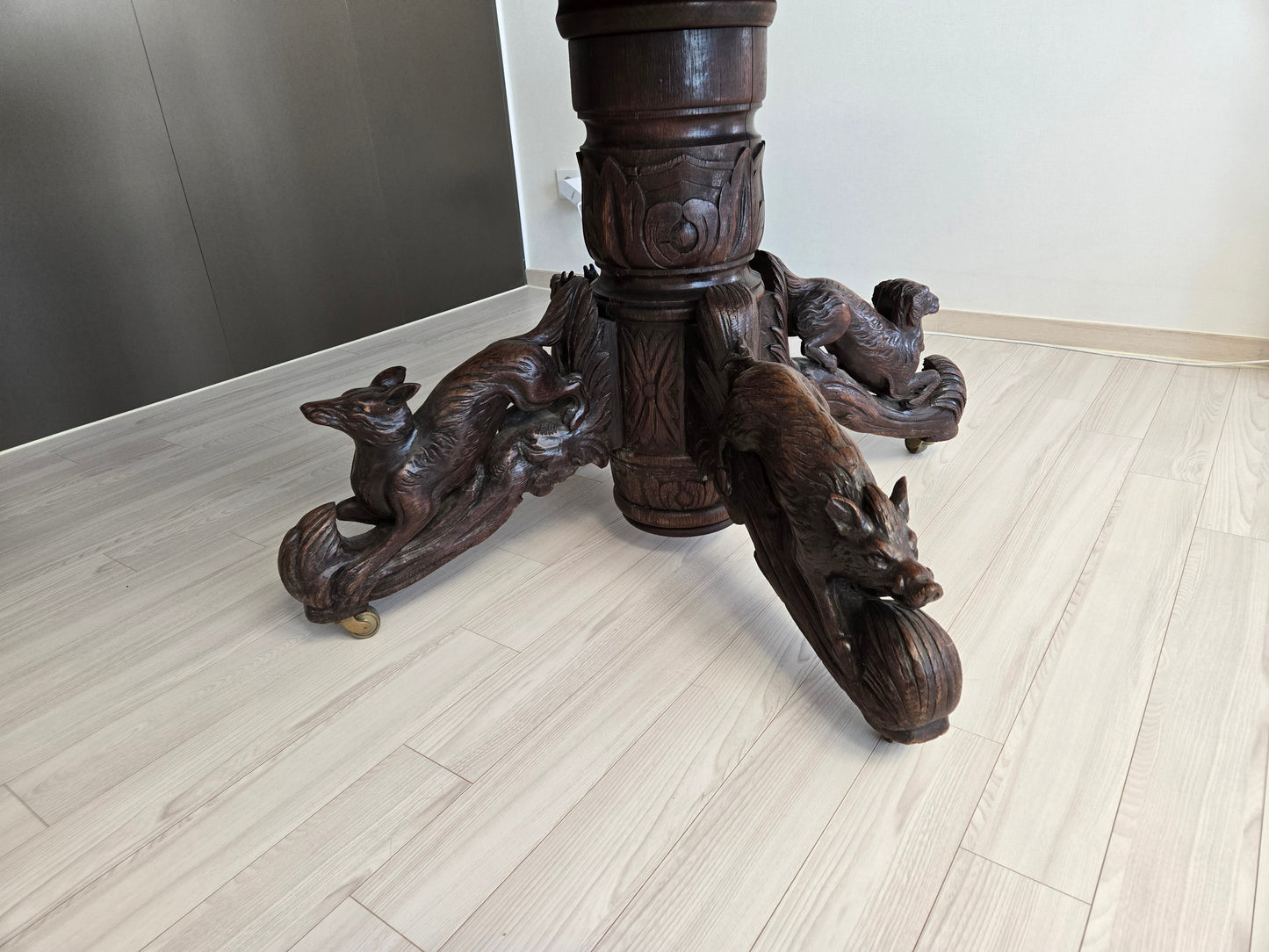 [Domestic Stock] (Vintage) French Oak Hunt Table