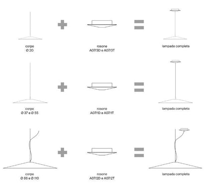 KOINÈ - Aluminium pendant lamp by Luceplan