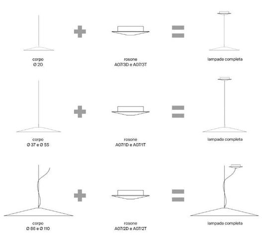 KOINÈ - Aluminium pendant lamp by Luceplan