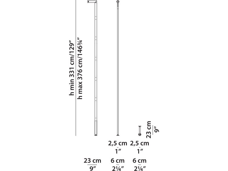 Baxter LIBELLE LIBEMC323P technical drawing