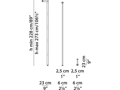 Baxter LIBELLE LIBEML220P technical drawing