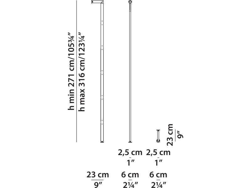 Baxter LIBELLE LIBEML263P technical drawing