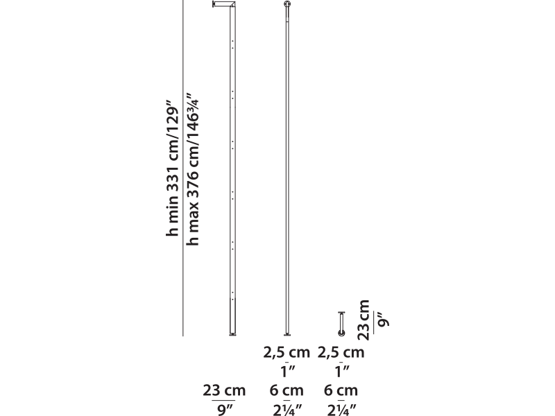 Baxter LIBELLE LIBEML323P technical drawing