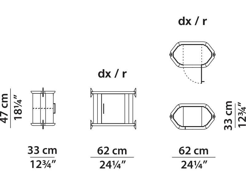 Baxter LIBELLE LIBEMO62LD technical drawing