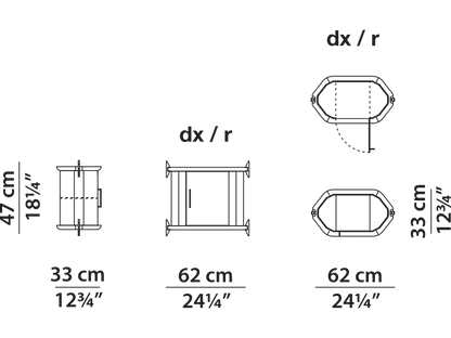 Baxter LIBELLE LIBEMO62LD technical drawing