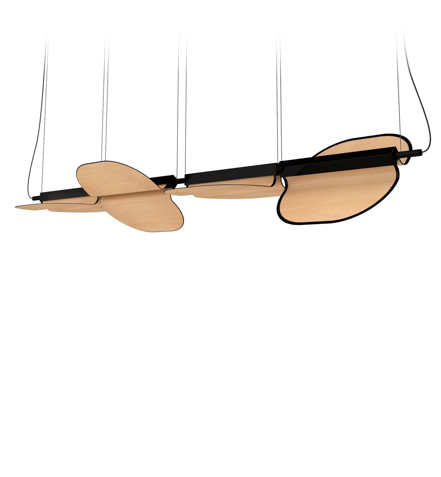 OMMA S2X2 - LED swivel wood veneer pendant lamp